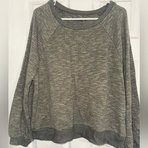 Abercrombie & Fitch Heather Green Crew Neck Sweater